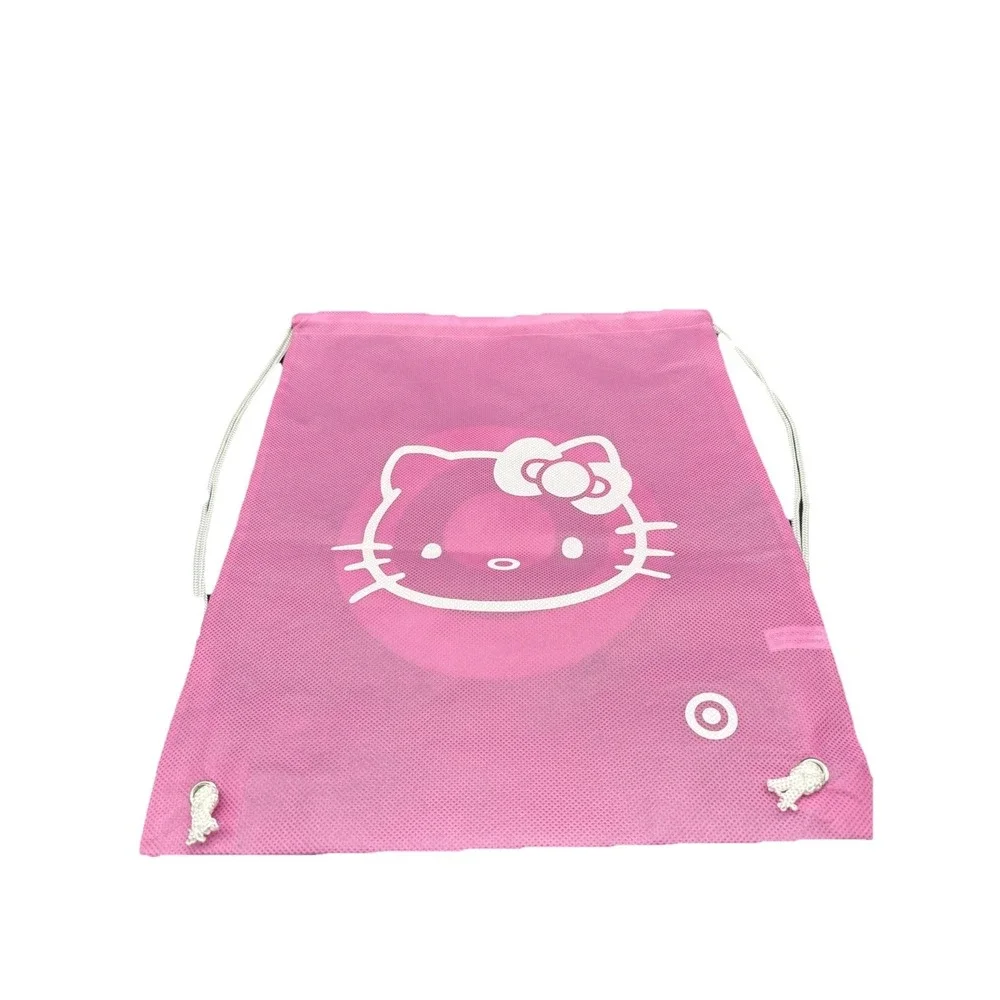 Sanrio Hello Kitty Drawstring Backpack Kids Pink Excellent Target‎ Bullseye Logo